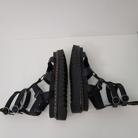 DR MARTENS Adaira Gladiator Sandals Womens 9 Platform Black Leather Buckle - Picture 7 of 11